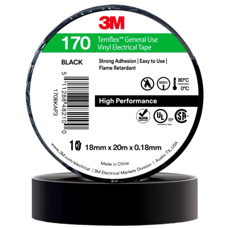 เทปพันสายไฟ 3M รุ่น170 หนา 10เมตร สินค้าของแท้ 100%