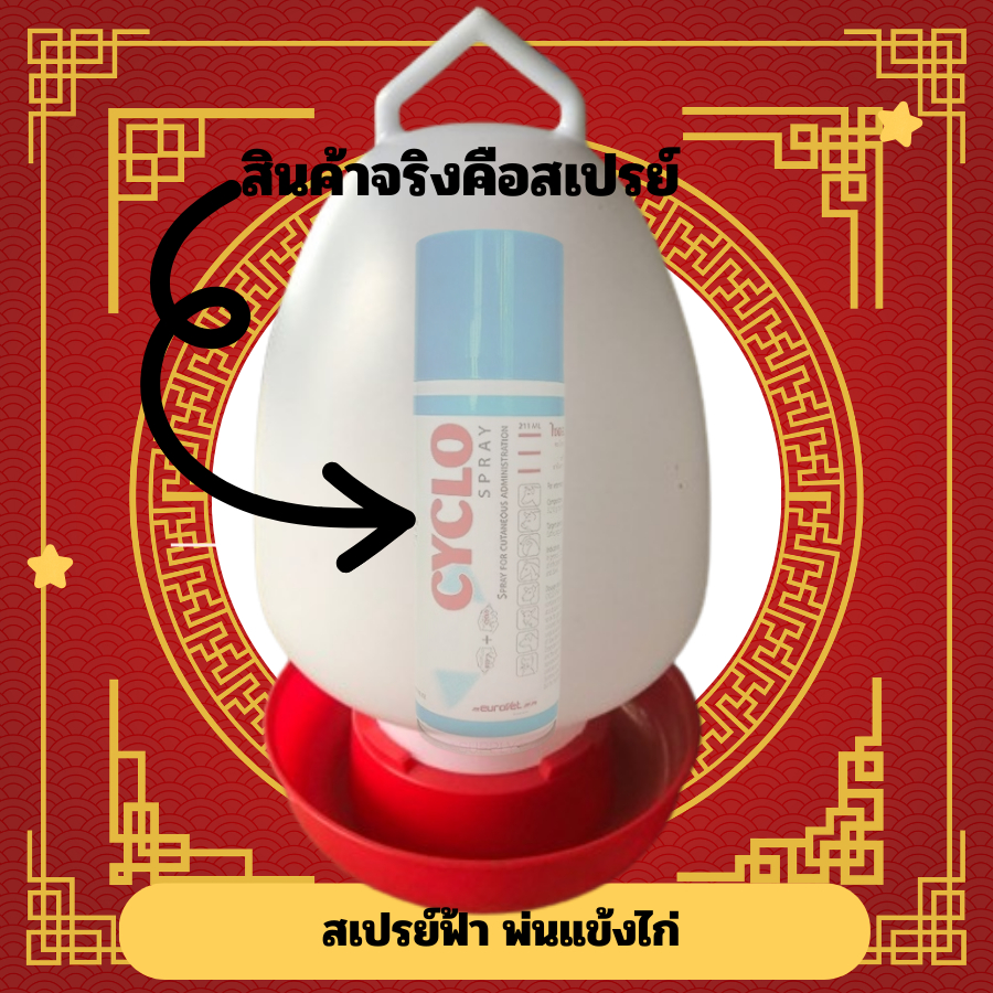 ถาดน้ำ รุ่น ส เปรย์ ไซ คลอ สเป ฟ้า 1 กระป๋อง