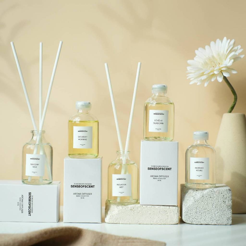 Single Collection | senseofscent ก้านไม้หอม reed diffuser 50ml น้ำหอมปรับอากาศ ก้านไม้หอมปรับอากาศ