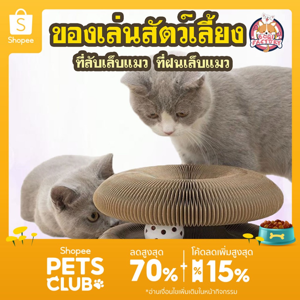 Boqi Factory ที่ลับเล็บแมว ที่ข่วนเล็บแมว ที่ฝนเล็บแมว  กระดาษลับเล็บ ลูกบอลแมว Magictory
