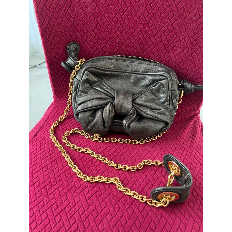 กระเป๋าสะพายสีดำ Juicy Couture จูซซี่ กูตูร์ 💯 สะพายสีดำ ขนาด 8*5*3นิ้ว