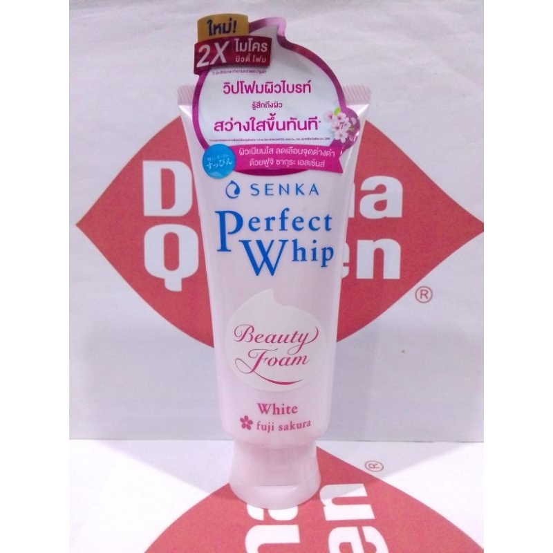 Senka Whip Foam White Sakura 100 g โฟมล้างหน้าสูตรไวท์ ซากุระ Beauty Foam