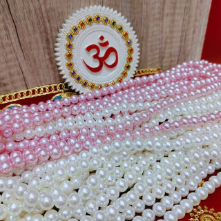 MT-BD7A สร้อยลูกปัดมุก สีครีมมุก 10 มิล ใหญ่ ยาว 108 เม็ด ถวายแด่ พระแม่ลักษมี เจ้าแม่กวนอิม สิ่งศักดิ์สิทธิ ทั้งปวง