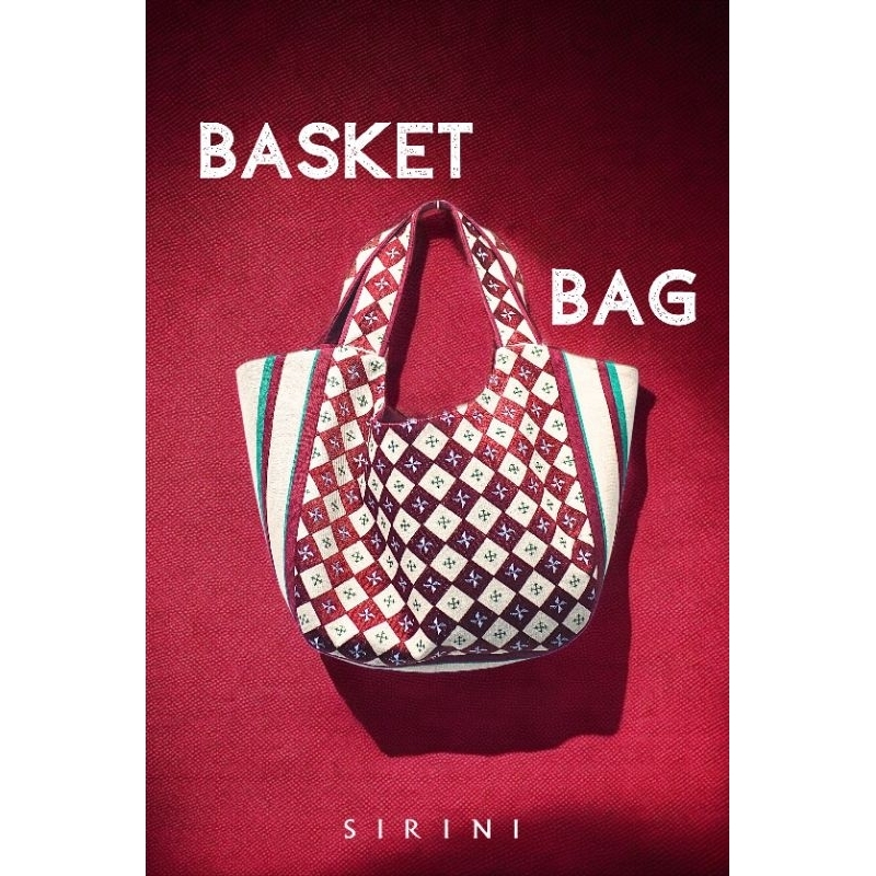 Basket Bag Hmong Textile