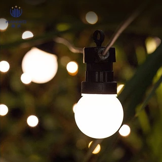 At Light ไฟตกแต่งกันน้ำG50พร้อมหลอดไฟปิงปองแสงวอมไฟวินเทจ LED พร้อมสายกันน้ำมีห่วงห้อยสายเสียบต่อกัน