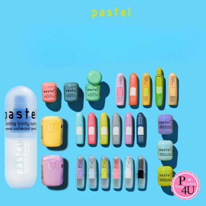 PASTEL POCKET INHALER SCENTS ยาดมพาสเทล /BORNEOL INHALANT 8G ยาดมพิมเสนน้ำ /COOLING BODY SPRAY 40ML /Jelly Balm #L1