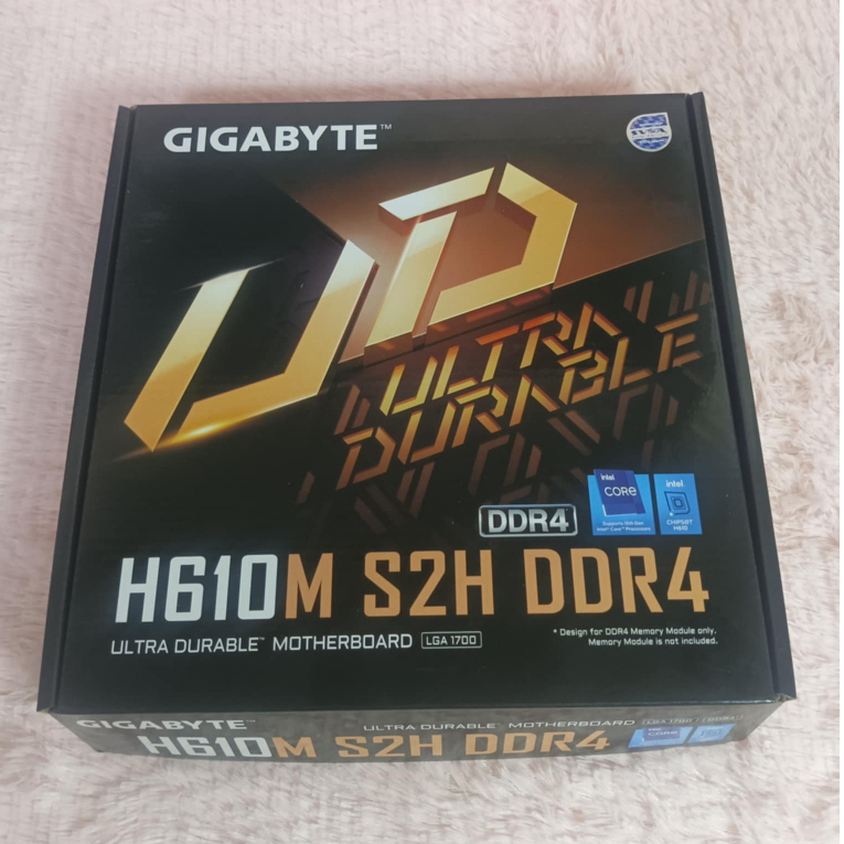 MAINBOARD (เมนบอร์ด) 1700 GIGABYTE H610M S2H DDR4 ประกันถึง 02-02-2569