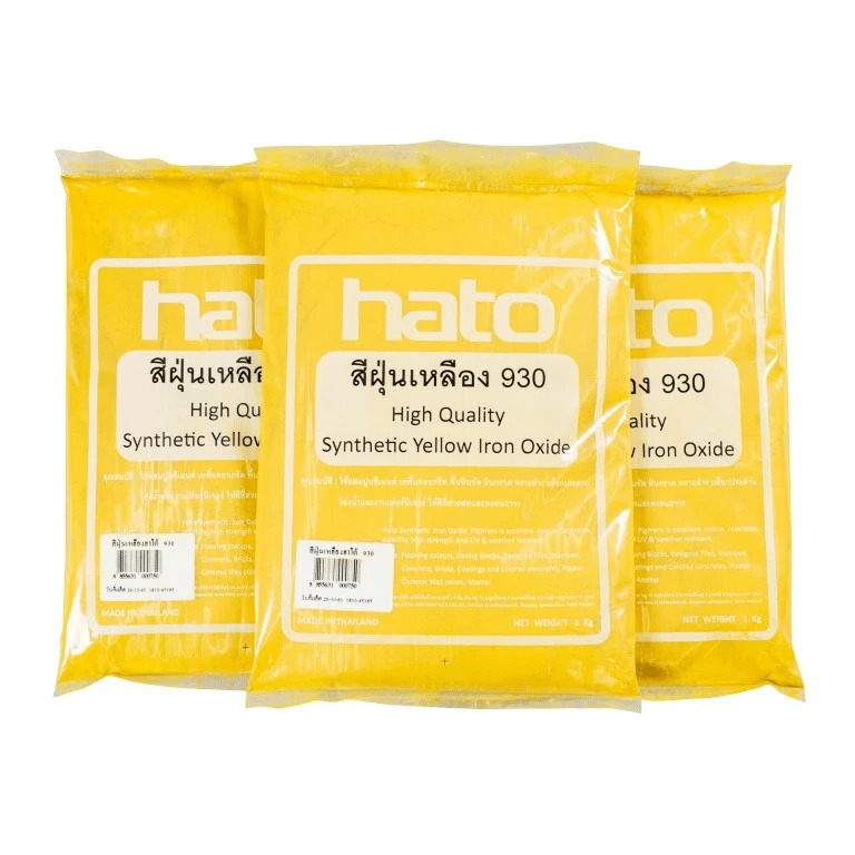 สีฝุ่นเหลือง  Hato 930  ขนาด 1 กก.