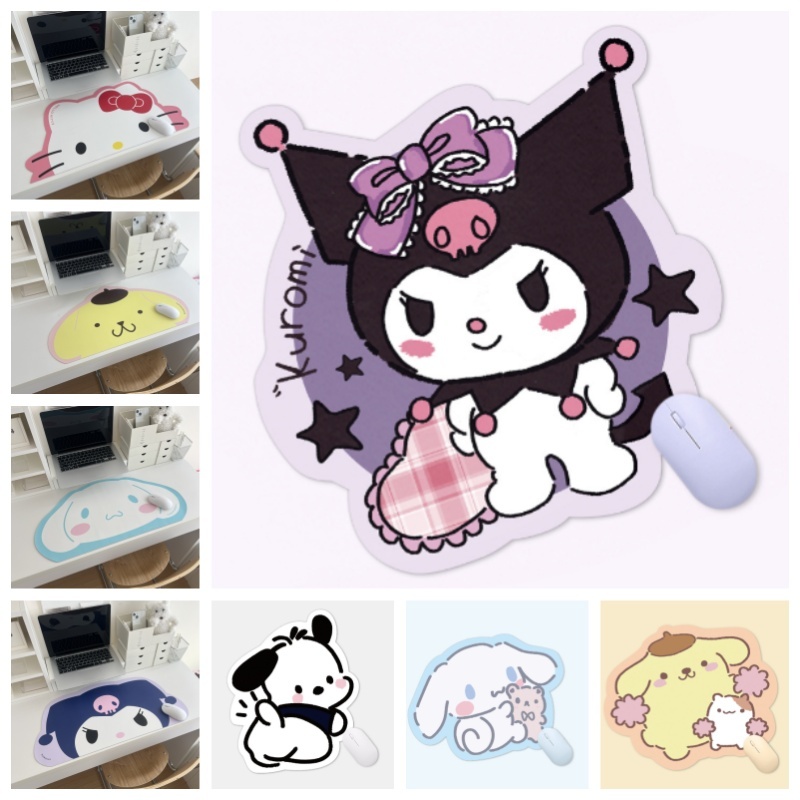 💝พร้อมส่ง🚚แผ่นรองเม้าส์ sanrio ที่รองเมาส์ แผ่นรองเม้าส์ลายการ์ตูน กันน้ำ  ป้องกันคราบสกปรก หนัง PU
