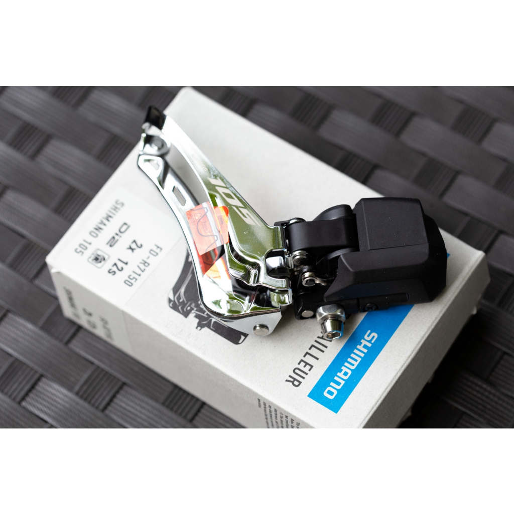 สับจาน Shimano รุ่น 105 DI2 , FD-R7150 , BRAZED-ON , 12-SPD, มีกล่อง R7150 105di2