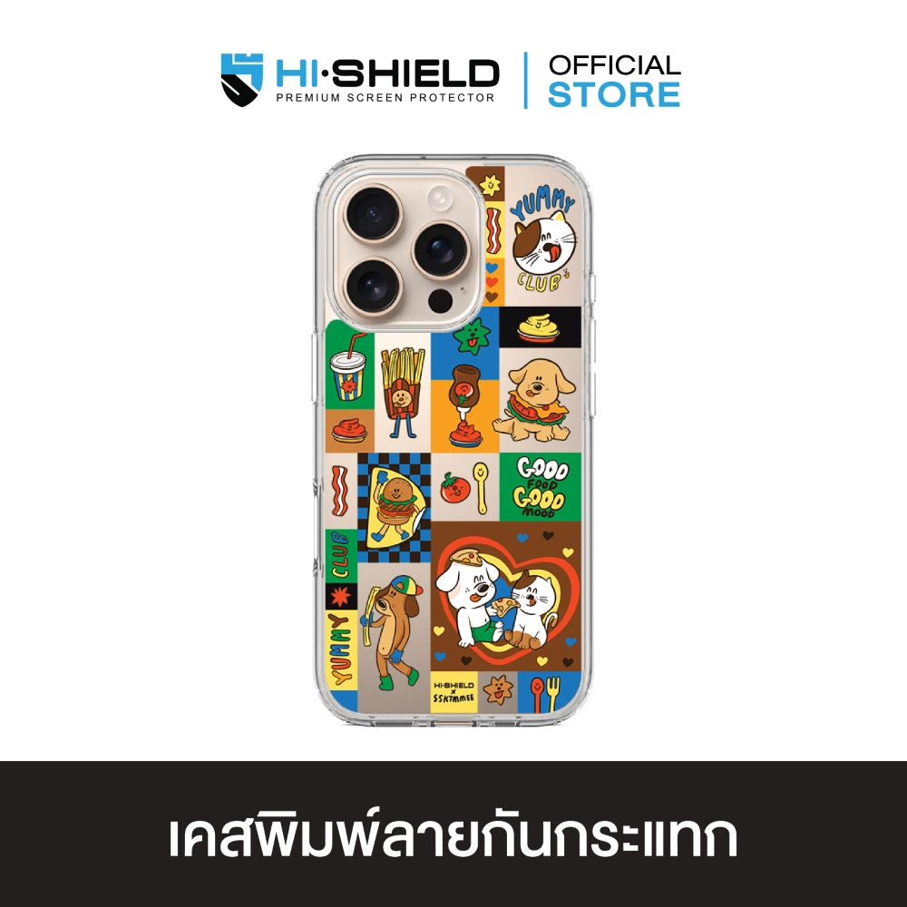 HI-SHIELD เคสใสกันกระแทก iPhone รุ่น SSKTMMEE2 [เคส iPhone17,iPhone16,iPhone15,iPhone14,iPhone13,iPhone12]