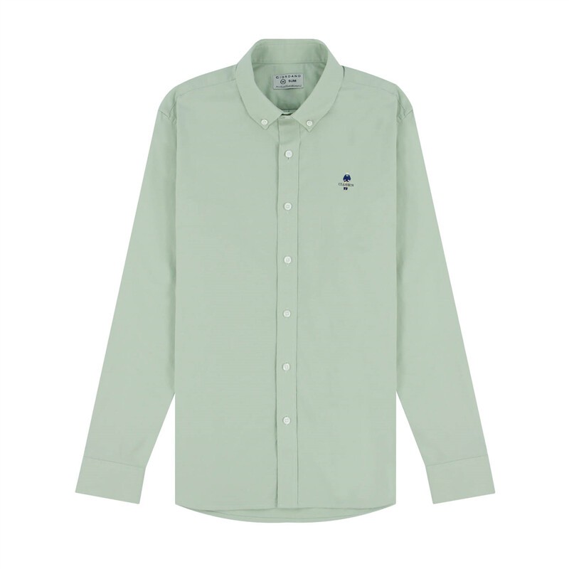 GIORDANO เสื้อเชิ้ตผู้ชาย Men's Slim Oxford Shirts 01044043