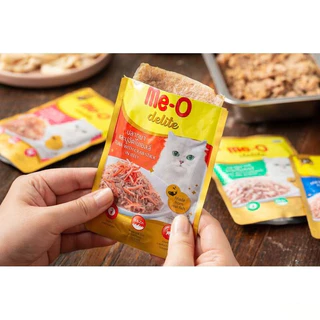 [12 ซอง] Me-o Delite อาหารเปียกแมวมีโอ ดีไลท์ ขนาด 70 กรัม