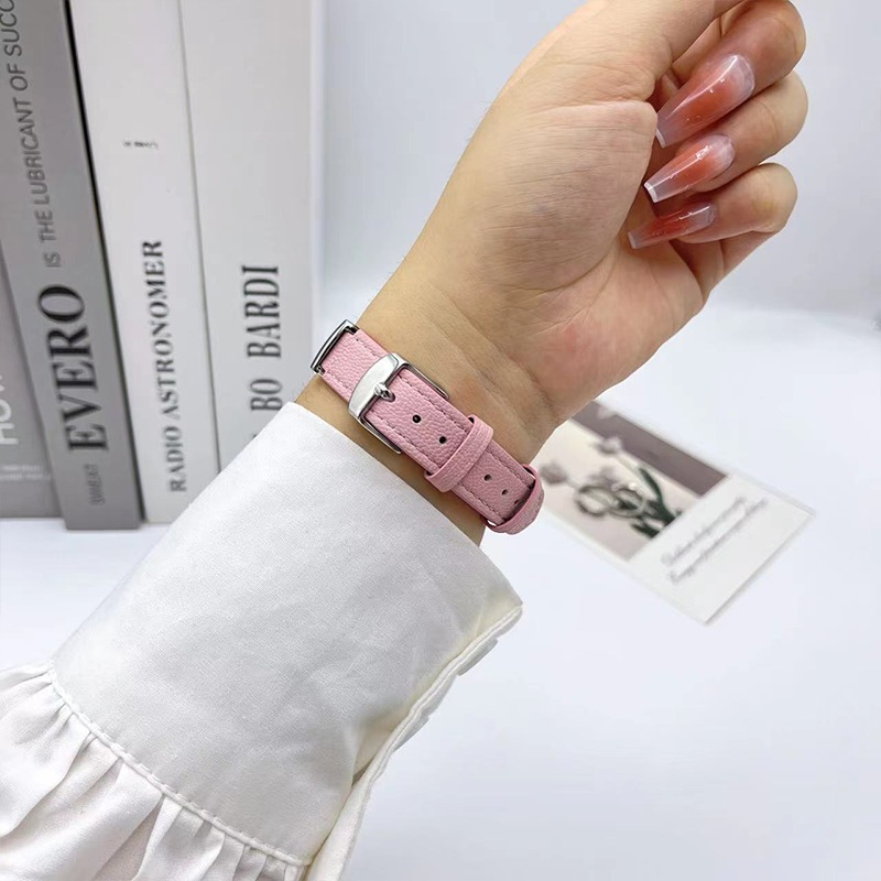 สายหนังชนิด T เหมาะสำหรับ ultra 49mm46mm45mm44mm42mm41mm40mm38mm iwatch series 10 9 8 7 6 SE 5 4 3 2 1 lambskin สายโลหะ