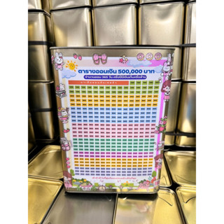 กระปุกออมสินทรงสูง23cm(ตารางออม5แสน)