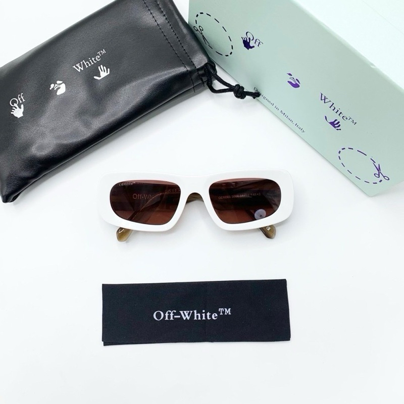 แว่นตากันแดด off white sunglasses