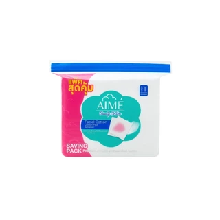 Aime เอเม่ สำลีแผ่นทำความสะอาดผิวหน้าแพ็คสุดคุ้ม 130G