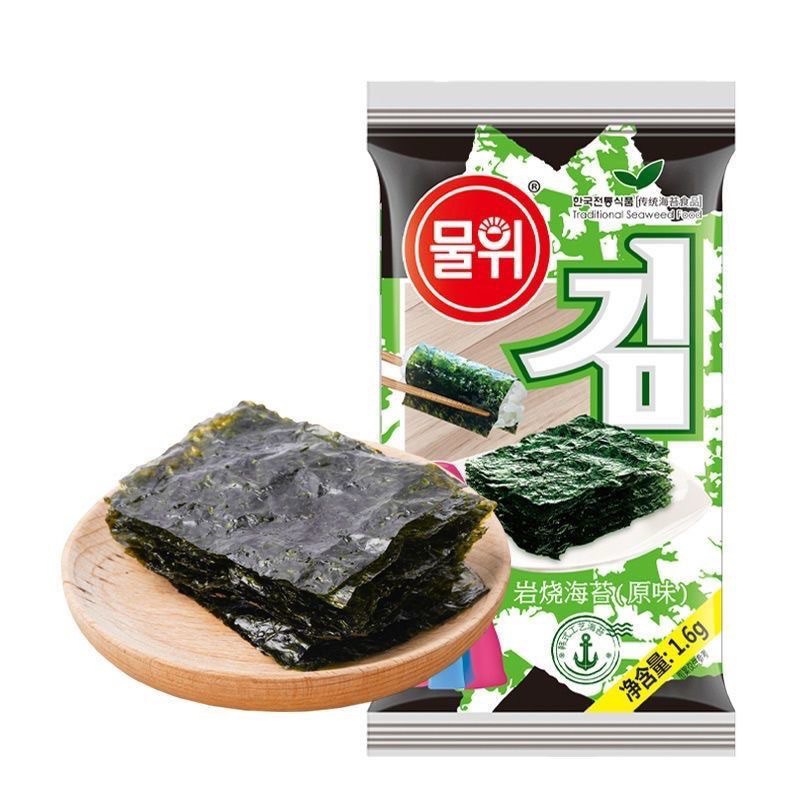 สาหร่ายเกาหลี อบกรอบ รสออริจินอล สาหร่ายแบบแผ่น ปรุงรสพร้อมทานกินเปล่าก็ดี กินกับข้าวก็เยี่ยม韓國