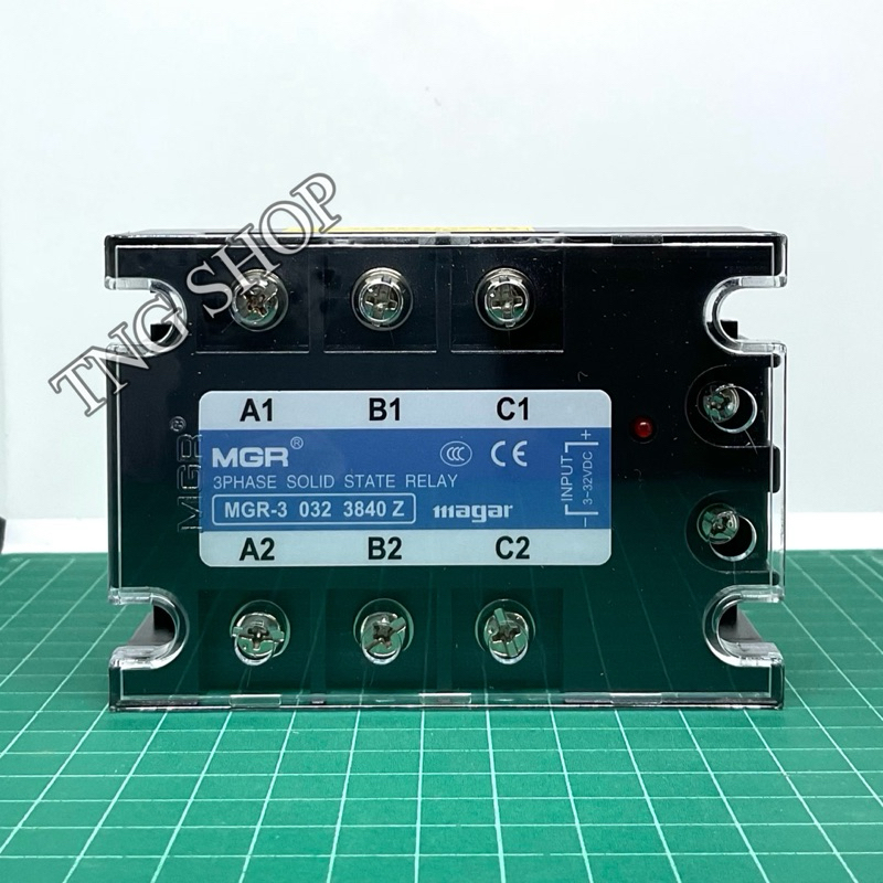 MGR-3 032 3840 Z / 3860 Z / 3880 Z 38100 Z 40A/60A/80A/100A Mager SSR รีเลย์โซลิดสเตตสามเฟส DC-AC ควบคุม 3-32VDC โซลิส