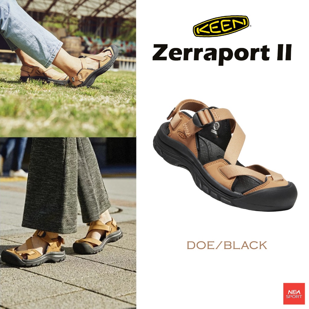 [ลด30% เก็บโค้ด 1807FASHDD] KEEN Zerraport II - DOE/BLACK รองเท้า คีน แท้ รุ่นฮิต ผู้หญิง