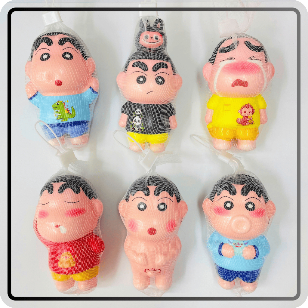 สินค้าใหม่ เครยอนชินจังสกุชชี่ สกุชชี่บีบ เล่นผ่อนคลาย ขนาด 12ซม