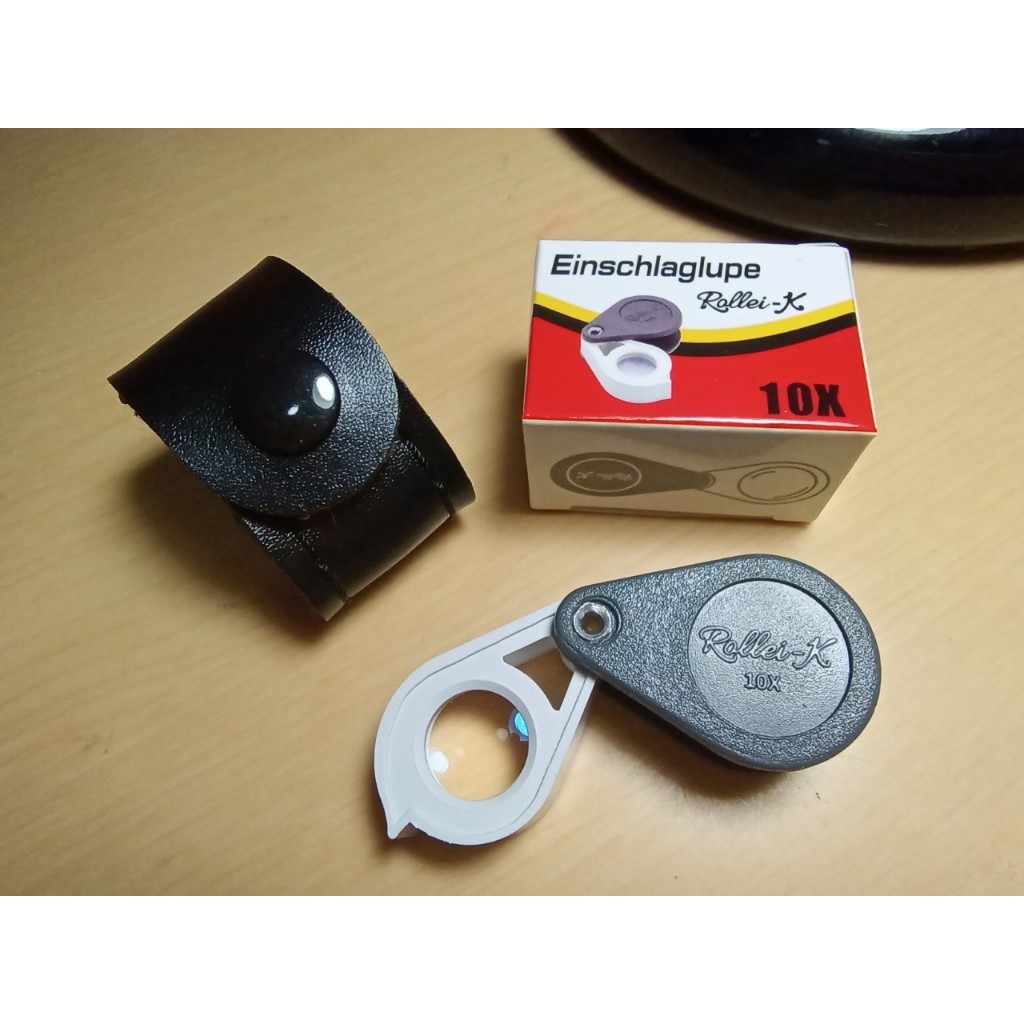 Rollei K Series 10X เลนส์แก้วเคลือบมัลติโค๊ด บอดี้สีเทาขาว แถมฟรีซองหนัง