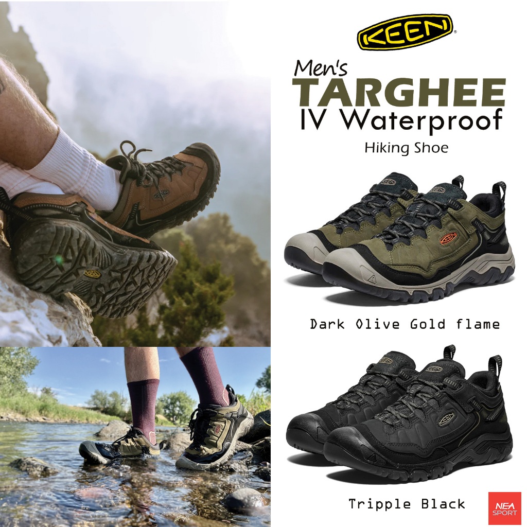 [ลด30% เก็บโค้ด 2509FASHDD] KEEN Men's Targhee IV Waterproof Hiking shoe รองเท้าเดินป่า คีน แท้ กิจกรรม สายลุย ผู้ชาย
