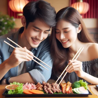 ตะเกียบไม้ มีระดับ ของใหม่ ใช้แล้วทิ้ง ตราเสือ Chopsticks ตะเกียบราคาถูก