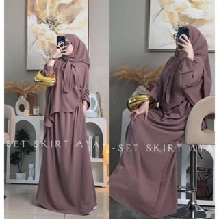 Ainee ชุดเซทกระโปรง ผ้าสลาฟ