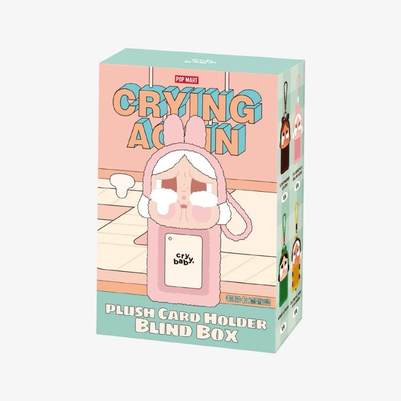 พร้อมส่งจากไทย จุ่มแยก กล่องสุ่ม ที่ใส่บัตร POP MART CRYBABY Crying Again Series-Card Holder
