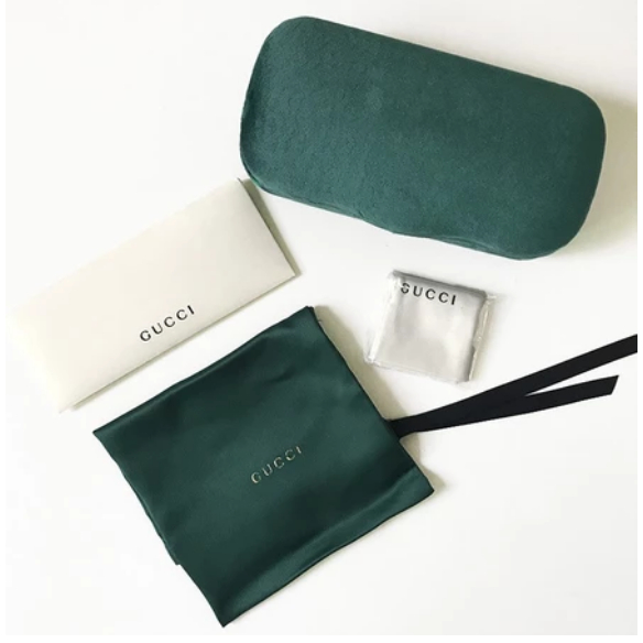 กระเป๋าใส่แว่นตา กระเป๋าใส่แว่นตาแบบพกพา ทนแรงอัด INS girl กระเป๋าหนังตา Gucci GUCCI กล่องใส่แว่นกัน