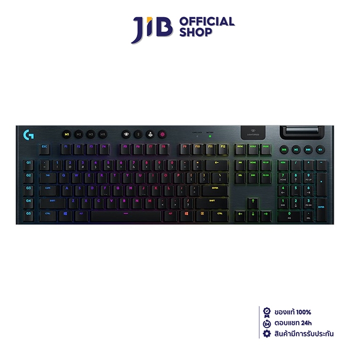 WIRELESS KEYBOARD (คีย์บอร์ดไร้สาย) LOGITECH G G913 LIGHTSPEED WIRELESS RGB GL LINEAR SWITCH (RGB LED) (EN/TH)