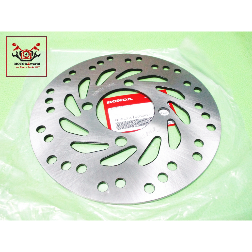 DISC BRAKE "GENUINE" Fit For HONDA CLICK-i CLICK125i SCOOPY-i // จานดิสก์เบรค (4รู)  ของแท้