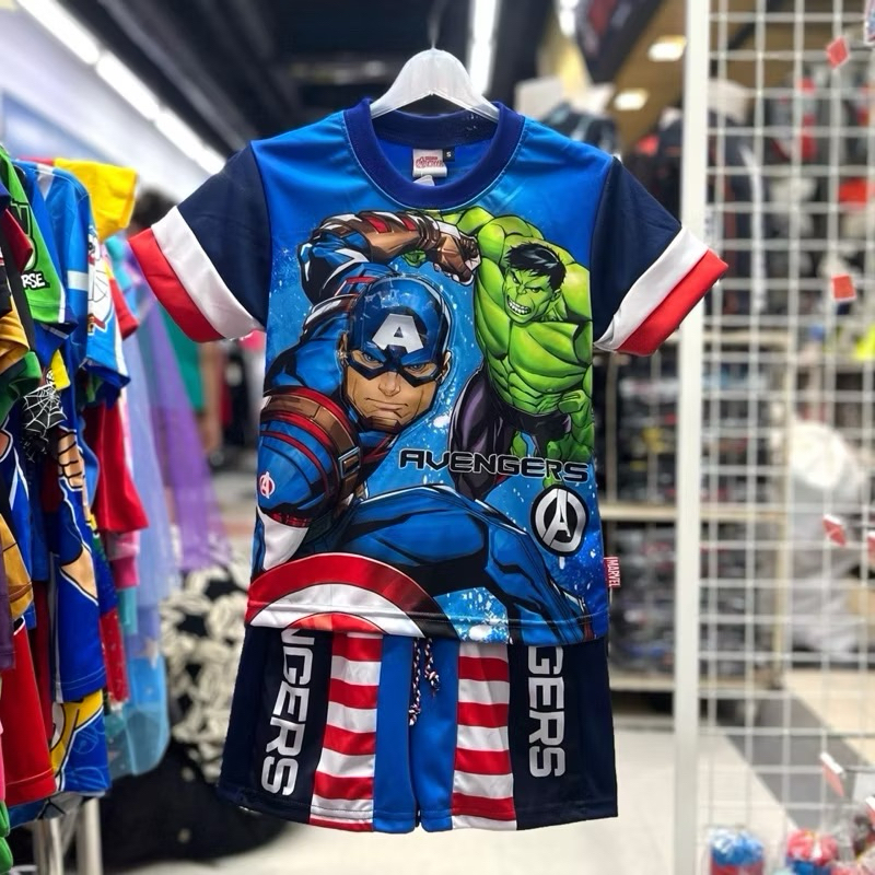 ชุดSuper Heroผ้ามันไฟกระพริบ