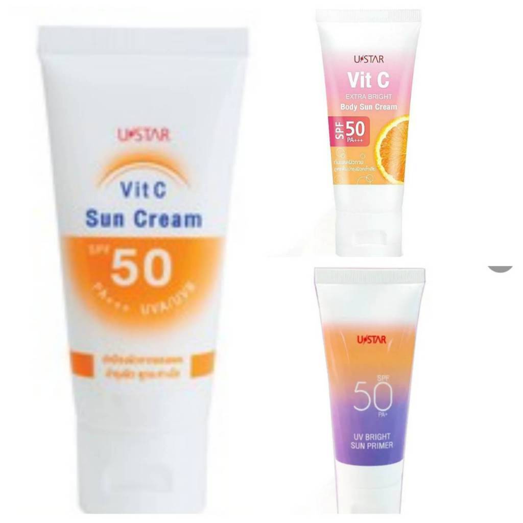 USTAR VIT C SUN CREAM SPF 50 PA +++ ยูสตาร์ วิตซี ครีมกันแดด