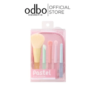 ODBO PASTEL BRUSH COLLECTION OD8058 เซ็ทแปรงแต่งหน้าพาสเทล แถมฟรีกระเป๋าใส่แปรง