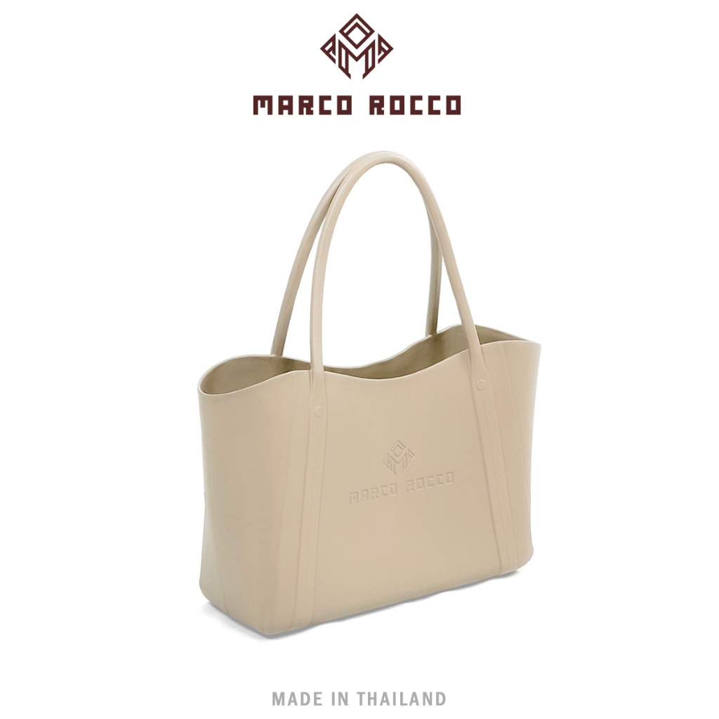 Marco Rocco กระเป๋าสะพายผญ กระเป๋าแฟชั่น ความจุขนาดใหญ่ วัสดุ EVA ดีไซน์เรียบง่าย แบบกันน้ำ ทำความสะอาดง่าย แฟชั่นBR3003