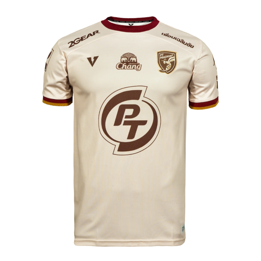 เสื้อแข่งพีทีประจวบ เอฟซี 2023 VOLT สีครีม (ของแท้) %ใหม่.ป้ายห้อย