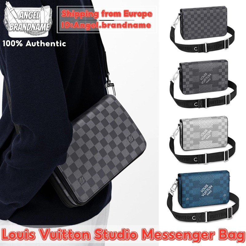 Shopee ถูกที่สุด💯ถุงของแท้👜Louis Vuitton Studio Messenger Bag กระเป๋าสะพายสำหรับผู้ชาย