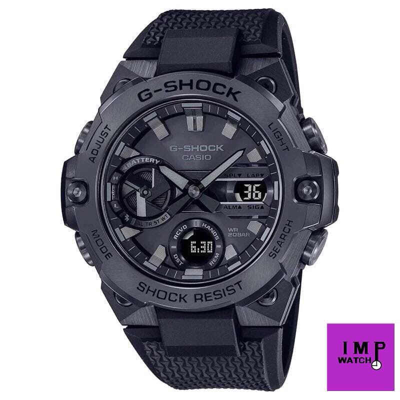 นาฬิกา CASIO G-SHOCK รุ่น GST-B400BB-1A ของแท้ประกันศูนย์ CMG 1ปีใหม่ล่าสุด การเชื่อมต่อBluetooth Tough Solar