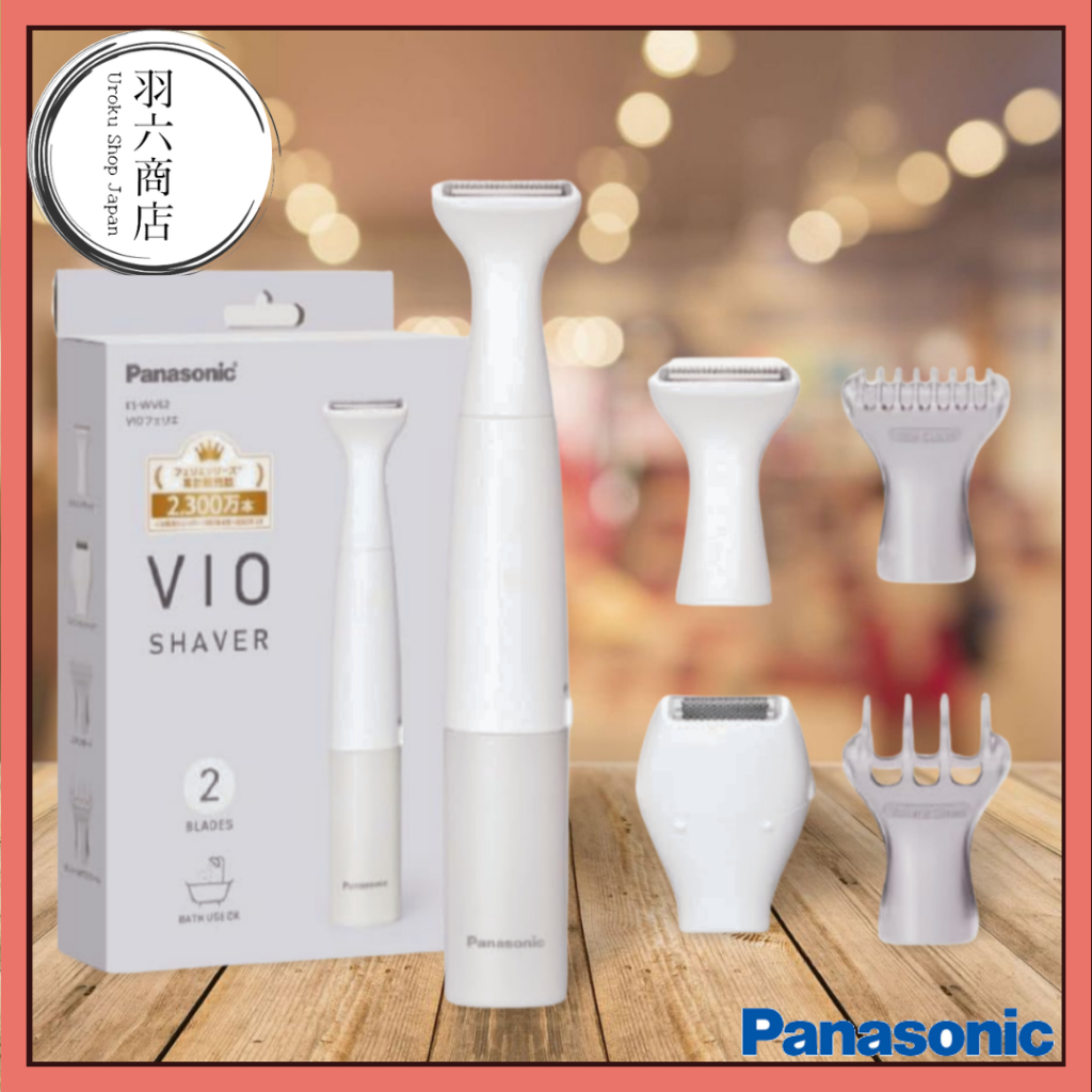 Panasonic Hair Removal Trimmer for Women, VIO Shaver, Body Hair Trimmer, IPX7 Waterproof, Dry Shavin