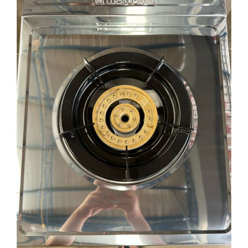 Lucky Flame เตาแก๊สชั้นเดี่ยวสีเทา หน้าสแตนเลส หัวเตาเหล็กหล่อขนาด 5 นิ้ว รุ่น LF-502MC รับประกันสปาร์ค 5 ปี - รูปที่ 5