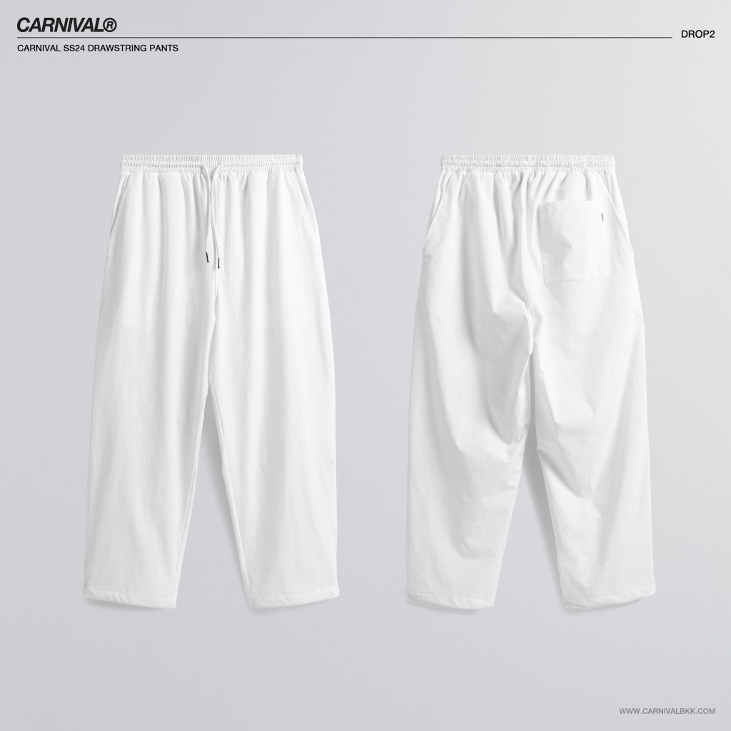 CARNIVAL CNVSS24P002OF DRAWSTRING PANTS OFFWHITE