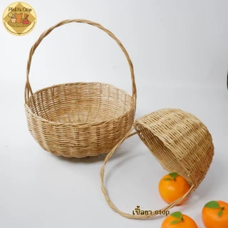 ตะกร้าหวาย ตะกร้าลูกจันทร์