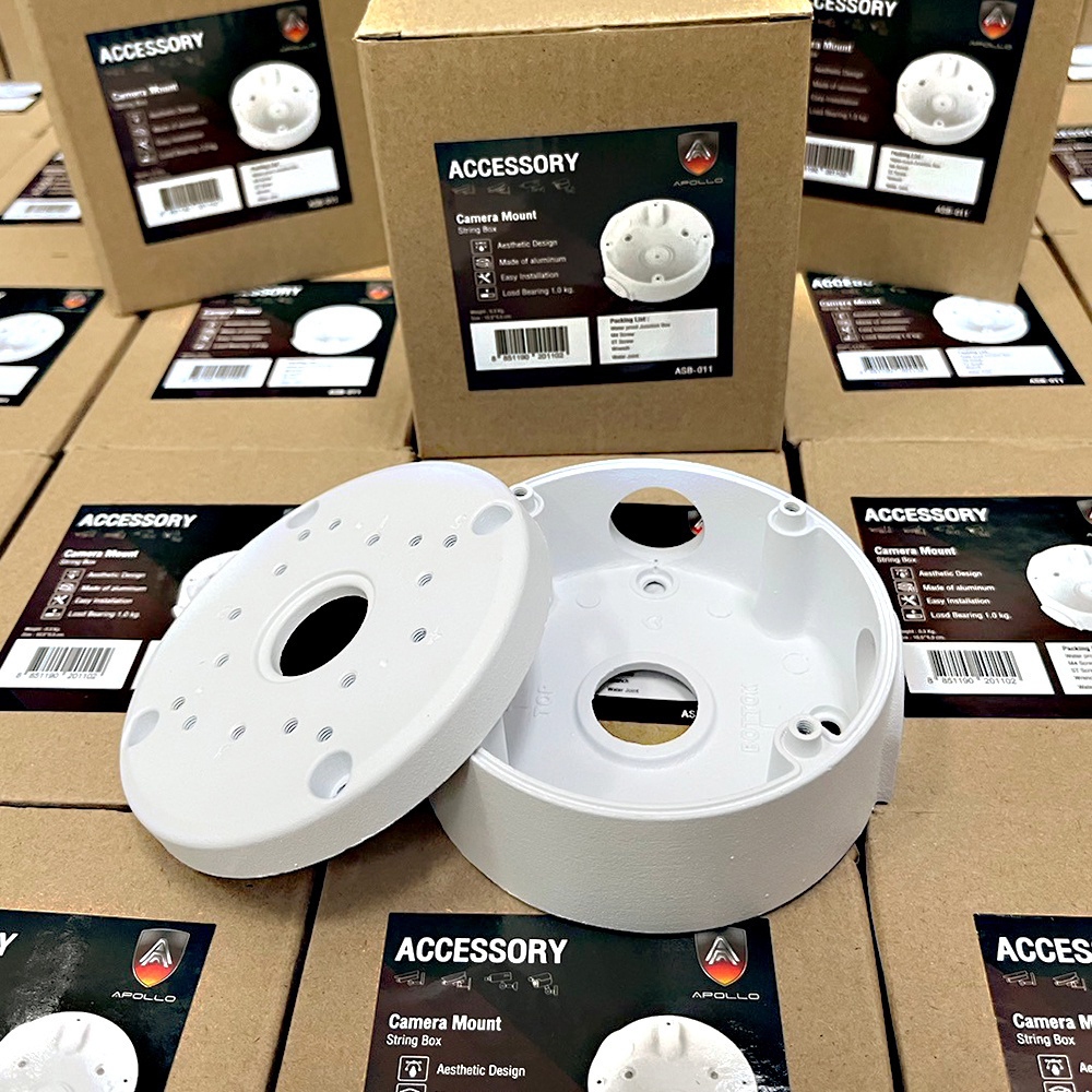 Apollo Junction Box กล่องยึดกล้องวงจรปิดCCTV กันน้ำ Water-proof Aluminium alloy รุ่น ASB-011