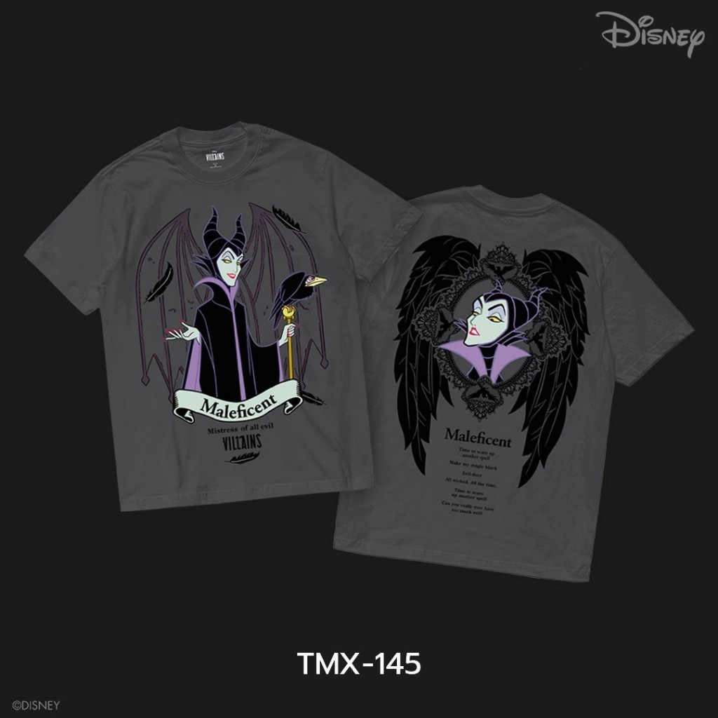 Power 7 Shop เสื้อยืดการ์ตูน "Villains" ลิขสิทธิ์แท้ DISNEY (TMX-145)