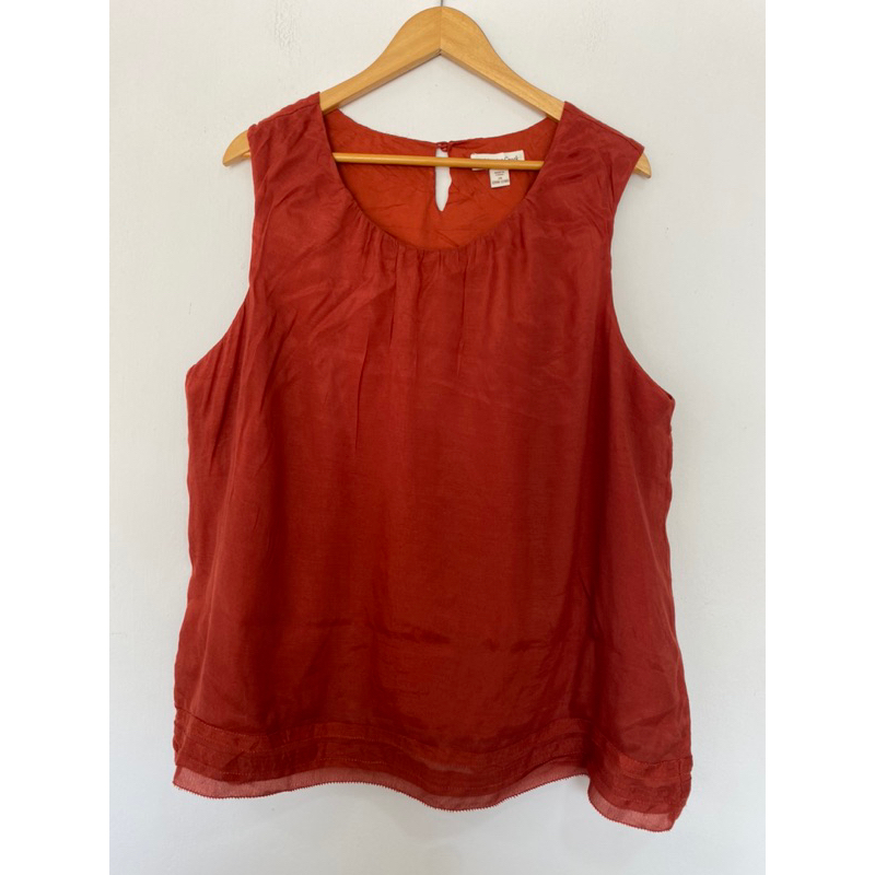 AA อกหน้าผ้า 53 นิ้ว Coldwater Creek 2XL ยาว 28 ผ้ามุ้งไม่ยืด มีซับใน