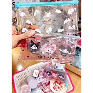 [ซื้อคู่ถูกกว่า🔥] พร้อมส่ง กระเป๋าใส่เครื่องเขียนกลิตเตอร์ซานริโอ้ Sanrio Pouch ลิขสิทธิ์แท้จากญี่ปุ่น 🇯🇵💖
