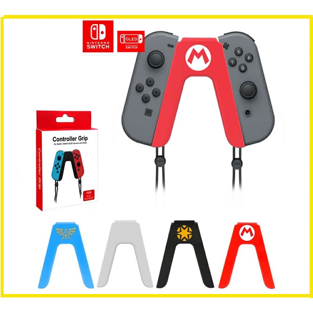 GRIP จอยเกม รูป v Nintendo Switch สวิตช์ OLED JON-CON ขายึดแบบพกพารูปตัววี