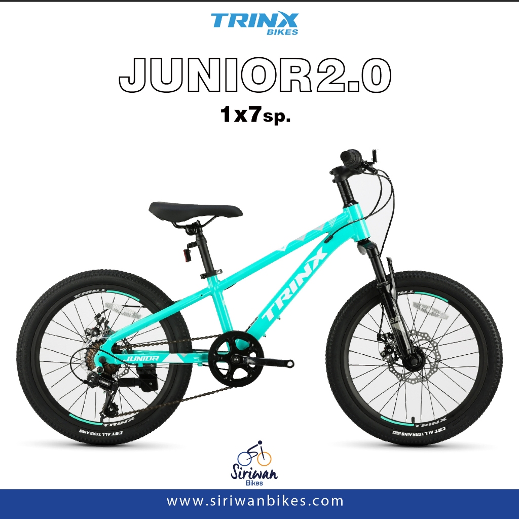 TRINX รุ่น JUNIOR2.0 (ปี2024) จักรยานเสือภูเขาเด็ก ล้อ 20 นิ้ว เกียร์ 7 สปีด เฟรมอลูมิเนียม